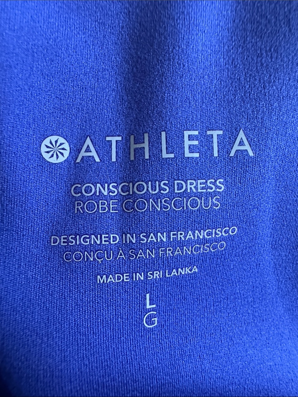 ATHLETA Conscious Athletic Dress Lazurite Blue Racerback UPF Pockets - Picture 12 of 14